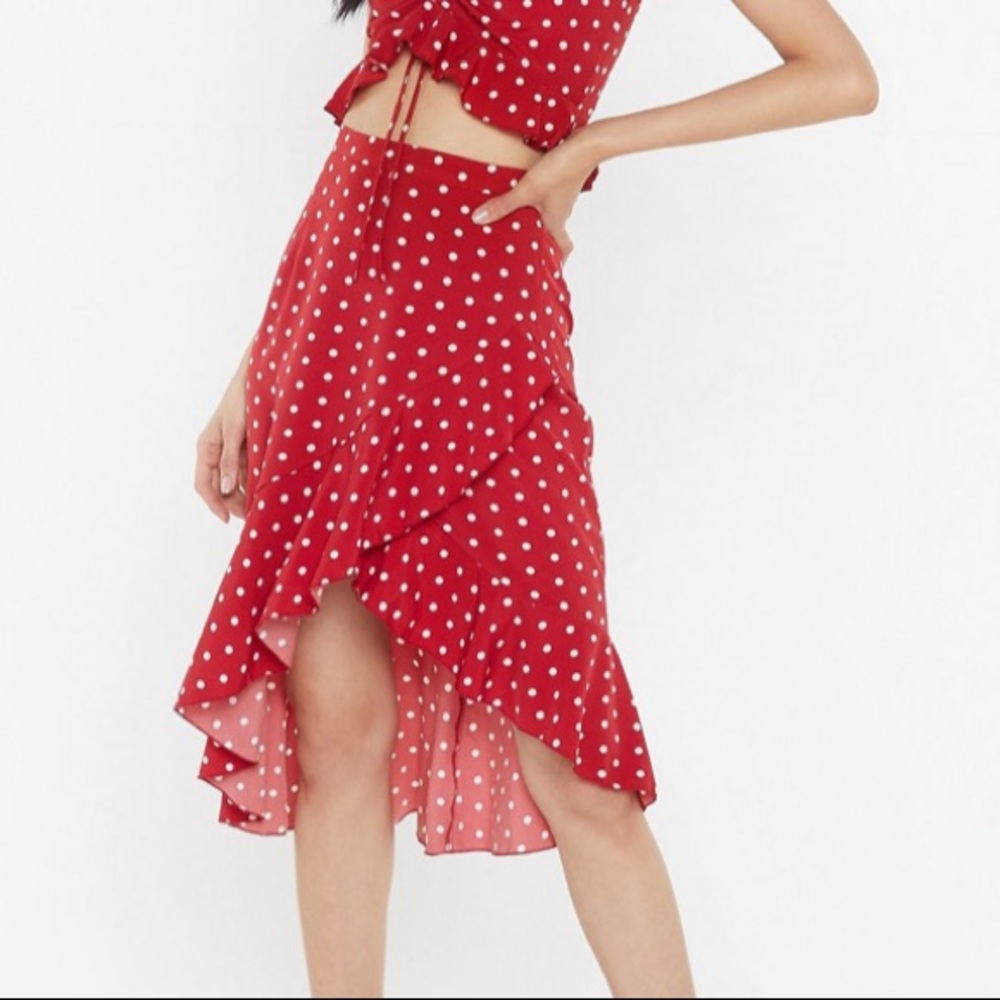 Red MidiSkirt